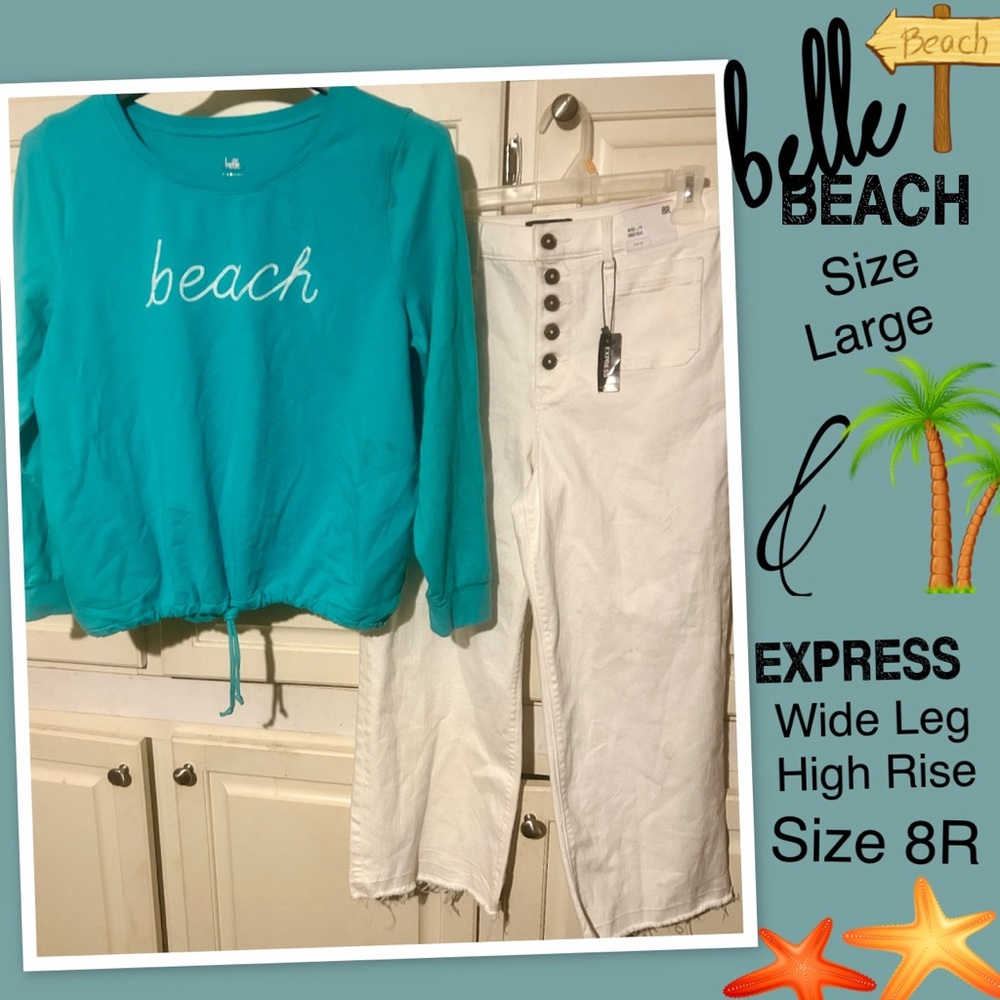 Belle Sweatshirt & Express WideLeg High Rise